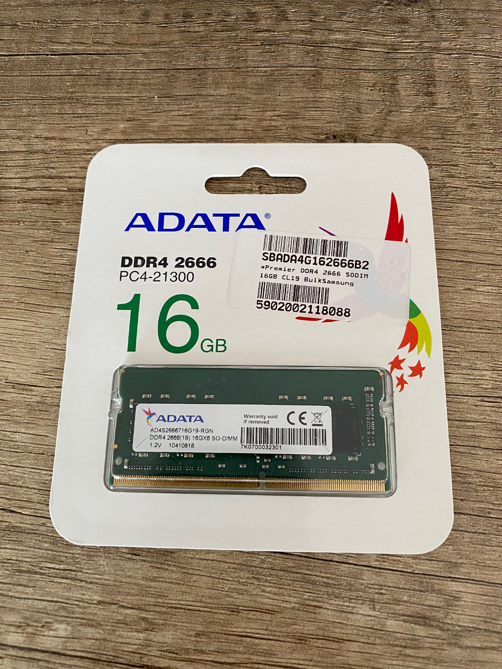 NUC Memory - Adata DDR4 2666